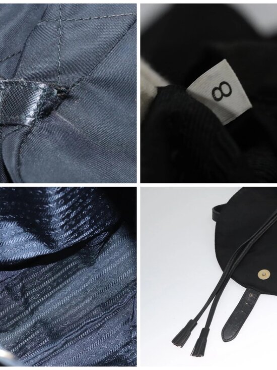 PRADA Backpack Nylon Black Auth 104486 main image 16